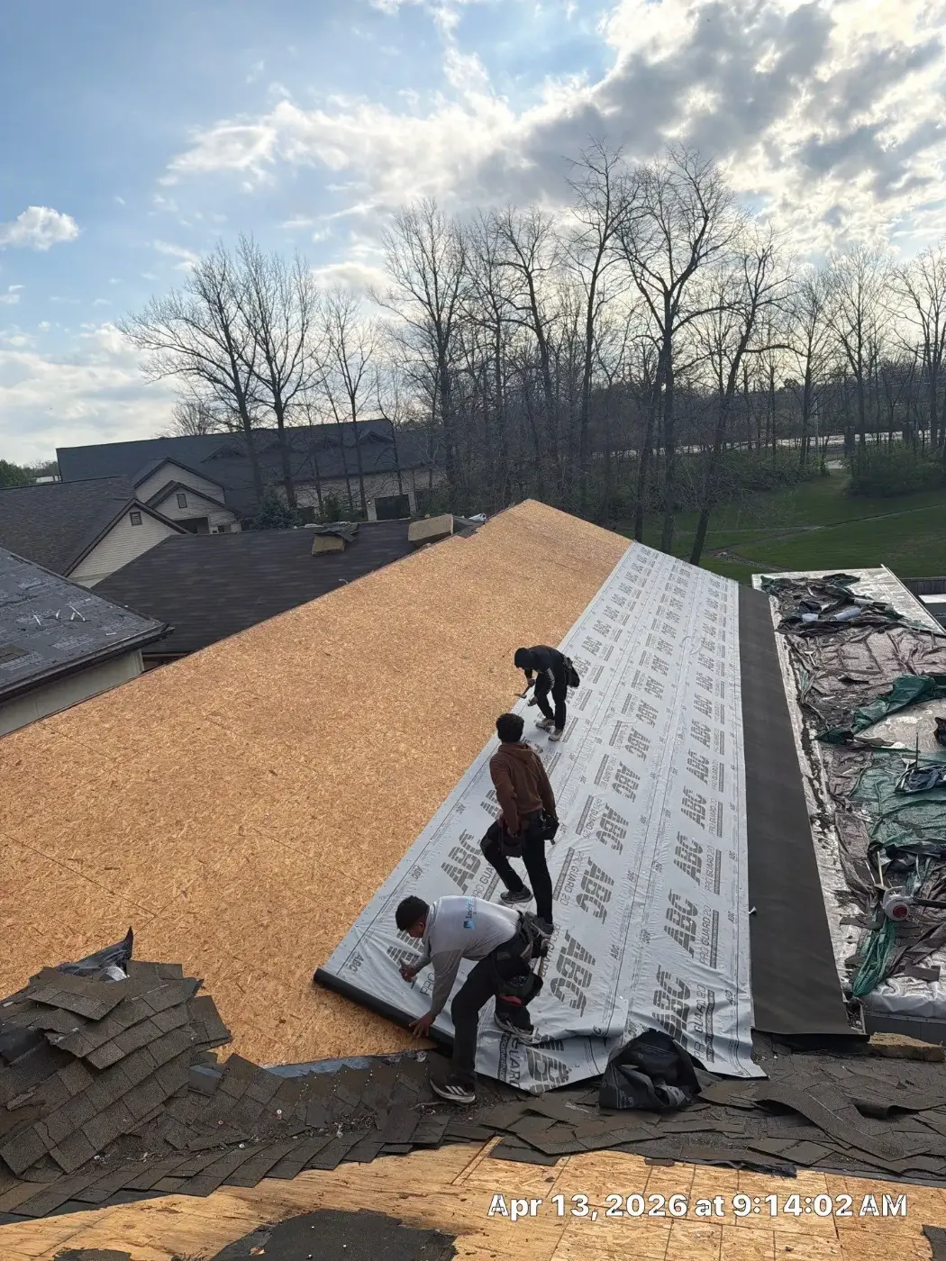 Commercial roof inspection documented in Cloverdale